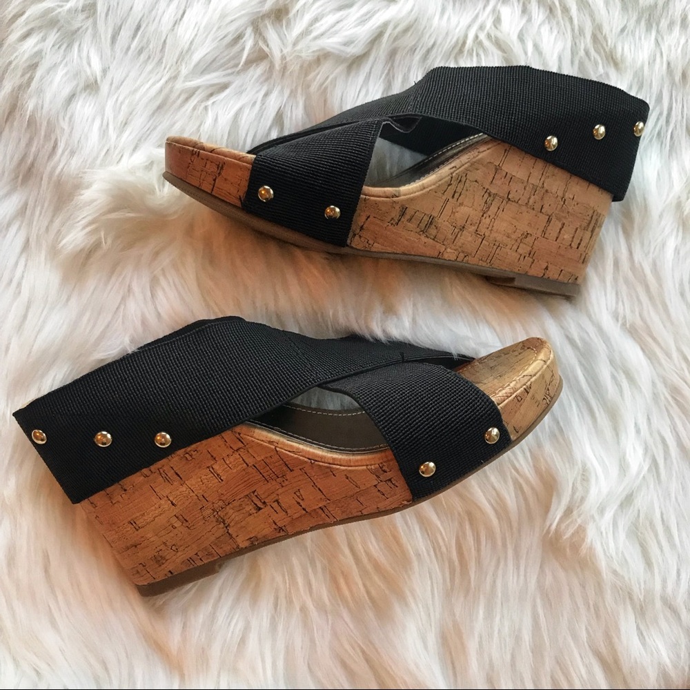 Madden Girl Nautic Cork Platform Wedges Sandals 9